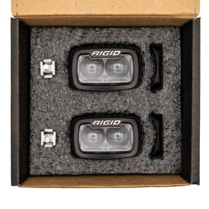 Ford F-150 Off-Road Driving Light Kit - Front - Ford Racing - Rigid SR-M Driving Lamps, Plug-and-Play, Pair - `21-`23